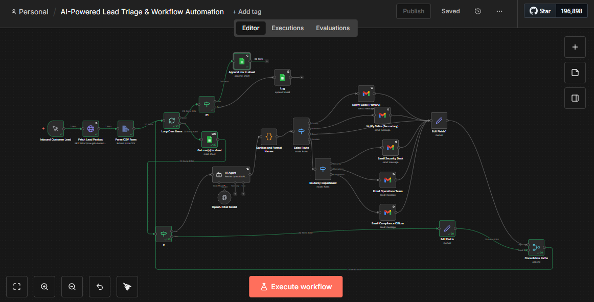 Lead qualification workflow